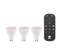 Eglo Bombillas LED connect.z GU10 Juego de 3 - ZigBee, app, Alexa, mando, regulables, RGB, 4,5W
