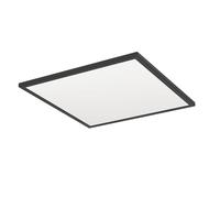 Eglo connect.z Rovito-Z Lámpara de techo LED para baño, domótica, ZigBee, aplicación y control por voz Alexa, blanco cálido y frío, RGB, atenuable, IP44, 50 x 50 cm, negra