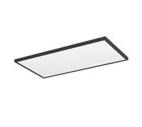 Eglo connect.z Rovito-Z Lámpara de techo LED para baño, domótica, ZigBee, aplicación y control por voz Alexa, blanco cálido y frío, RGB, atenuable, IP44, 57 x 30 cm, negra