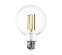 Eglo Bombilla LED connect.z G95 E27 – ZigBee, regulable, control por voz y app, 6W, vintage