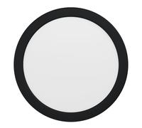 Eglo connect.z Smart Home foco empotrable LED para baño Fueva-Z, diámetro 216 mm, ZigBee, control de voz y de la aplicación, color de la luz, regulable, aluminio negro, IP44