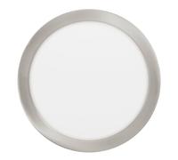 EGLO connect.z Smart Home foco empotrable LED para baño Fueva-Z, diámetro 216 mm, ZigBee, control de voz y de la aplicación, color de la luz, regulable, aluminio níquel mate, IP44