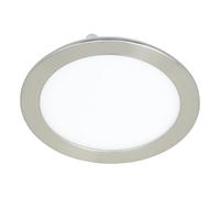 Eglo connect.z Smart Home foco empotrable LED para el baño Fueva-Z, diámetro 165 mm, ZigBee, control de voz y de la aplicación, color de la luz, regulable, metal níquel mate, IP44