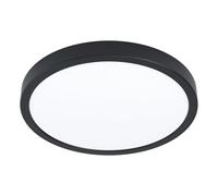 EGLO connect luminaria LED de superficie inteligente Fueva 6-Z, negro, Ø 38 cm