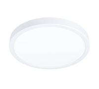 EGLO connect.z Smart Home lámpara de techo LED para baño Fueva-Z | diámetro 28,5 cm, ZigBee, control de voz y de la aplicación, color de la luz, regulable, aluminio blanco, IP44