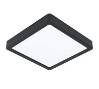 Eglo Lámpara de techo LED Fueva-Z 21 cm, ZigBee, voz y app, regulable, color luz, metal negro, IP44