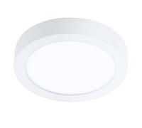 EGLO connect.z Smart Home lámpara de techo LED para el baño Fueva-Z | diámetro 21 cm, ZigBee, control de voz y de la aplicación, color de la luz, regulable, metálica de superficie blanca, IP44