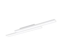Eglo connect.z Smart Home panel LED Saliteras-Z, ZigBee, control de voz y de la aplicación, colores ajustables, lámpara de techo metálica blanca