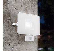 EGLO Foco de exterior LED Faedo 3, sensor, blanco, 30W