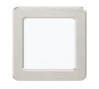EGLO Foco empotrable LED Fueva 5, 11,7 cm, acero y superficie de luz