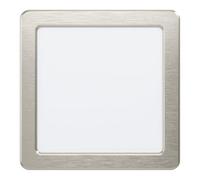 EGLO Foco empotrable LED Fueva 5, 16,6 cm, acero con superficie de luz