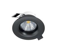 Eglo Foco empotrable LED Saliceto, spot de techo regulable, redondo y plano
