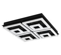 Eglo Plafón LED Fradelo cuadrada transparente 5000 lm blanco cálido (3000k) IP20