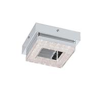 Eglo Fradelo Plafón LED cuadrado metálico 14 cm Luz Blanca Cálida 3000K 400LM IP20 1X4W