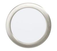 Eglo Fueva 6 Foco LED empotrable, redondo, plateado y blanco, plástico