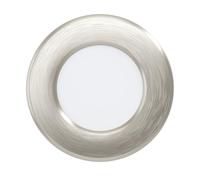 Eglo Fueva 6 Foco LED empotrable, redondo, plateado y blanco, plástico