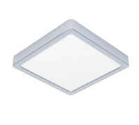 EGLO Fueva 6 Lámpara de techo LED para baño, 22 x 22 cm, acero cromado