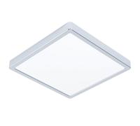 EGLO Fueva 6 Lámpara de techo LED para baño, 29 x 29 cm, acero cromado