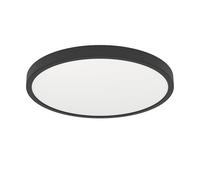 Fueva 6 Downlight empotrable LED redondo (17 W, Ø x Al: 39 x 25 cm, Negro, Blanco cálido)
