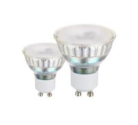 Eglo Juego de 2 lámparas GU10, 2 focos LED, luz reflectora de 4,8 vatios cada una (corresponde a 35 vatios), 240 lúmenes, iluminante blanco neutro, 4000k, bombilla Ø 5 cm