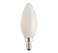 Eglo Juego de 3 bombillas LED E14, en forma de vela, de vidrio esmerilado, de bajo consumo, clase A, 2,2 W, 470 lúmenes, con luz blanca cálida, 2700 Kelvin, C35, blanco opalino y diámetro de 3,5 cm