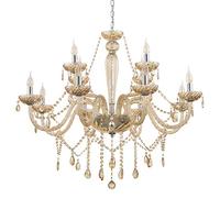Eglo Lámpara colgante Basilano, candelabro vintage de 12 luces