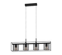 Eglo lámpara colgante Catterick, luminaria de comedor de 4 luces