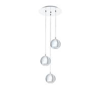 Eglo Lámpara colgante LED Conessa, 3 luces, metal y plástico, para comedor