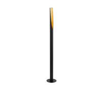 Eglo Lámpara de pie BARBOTTO 1 – Acero negro/dorado, casquillo GU10, con bombilla e interruptor de pie