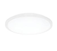 EGLO Lámpara de techo LED Competa-ST, 1 foco, material: acero y plástico, color: blanco, diámetro: 77,5 cm, intensidad regulable, tonos blancos ajustables, lámpara de pared, color blanco