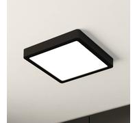 EGLO Lámpara de techo LED Fueva 5 IP44 3000K negro 21x21cm
