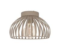 Eglo Lámpara de techo Mogano 3, para salón o dormitorio, metal beige, casquillo E27, Ø 28 cm