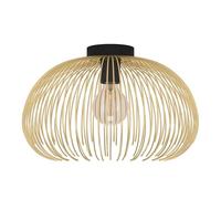 Eglo Lámpara de techo Venezuela, elegante luminaria con pantalla de alambre