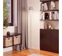 EGLO Lámpara LED de terraza con batería Mannera-L, gris, altura 140 cm, metal