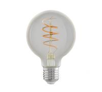EGLO Lámpara LED E27, bombilla vintage ámbar, globo LED espiral