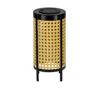 EGLO Lámpara de mesa LED solar 48929, altura 26 cm, negro/beige