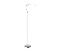 Eglo Laroa Lámpara de pie led con función táctil, regulable en diferentes niveles, de plástico blanco, lámpara de pie para oficina, blanco neutro