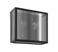 EGLO LED aplique exterior Alamonte Smoke, lámpara 2 luces