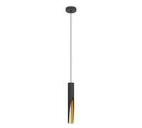 EGLO Lámpara colgante LED Barbotto en negro/oro, 1 luz