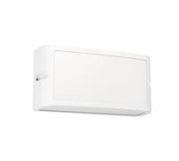 EGLO LED Camarada Aplique para exteriores, iluminación exterior de pared | lámpara de pared rectangular para exteriores, de metal en blanco, blanco frío, IP54