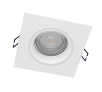 Eglo LED Carosso-Z, domótica connect-z, foco empotrable, ZigBee, control por aplicación voz Alexa, luz blanca cálida a blanca fría, RGB, atenuable, de aluminio blanco, 9,3 cm