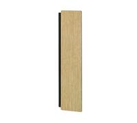 Eglo LED de pared Zubialde, luminaria rectangular para interior, aplique de pared de roble para la iluminación indirecta, luz de madera y metal en negro para pasillo, foco blanco cálido