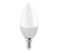 Eglo LED E14 bombilla vela, lámpara LED, 5 vatios (equivalente a 40 vatios), 470 lúmenes, blanco caldo, 3000 Kelvin, bombilla C37, diámetro 3,7 cm