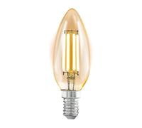 EGLO LED E14 lámpara, bombilla ámbar vintage vela para iluminación retro