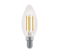 Eglo LED E14 regulable, bombilla clásica en forma de vela, luz