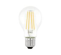 Eglo LED E27 día y noche, bombilla vintage con sensor, foco con detector de movimiento y luz nocturna, 7 vatios (equivalente a 60 vatios), 806 lúmenes, blanco cálido, 3000k, Edison A60, Ø 6 cm