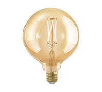 Eglo LED E27 regulable, bombilla vintage dorada, LED globo