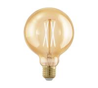Eglo LED E27 regulable, bombilla vintage dorada, LED globo
