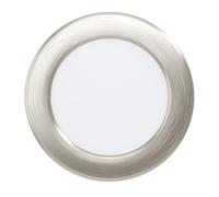 Eglo LED empotrable Fueva 5, Ø 11,7 cm, foco de acero y plástico