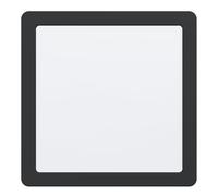 Eglo LED empotrable Fueva 5, 21,6 cm, spot LED de acero con superficie de luz de plástico, empotrable en negro o blanco, diseño plano, profundidad 26 mm, luz neutra